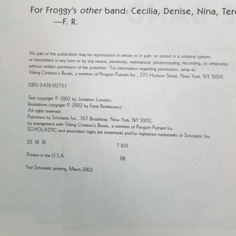 Froggy Plays in the Band