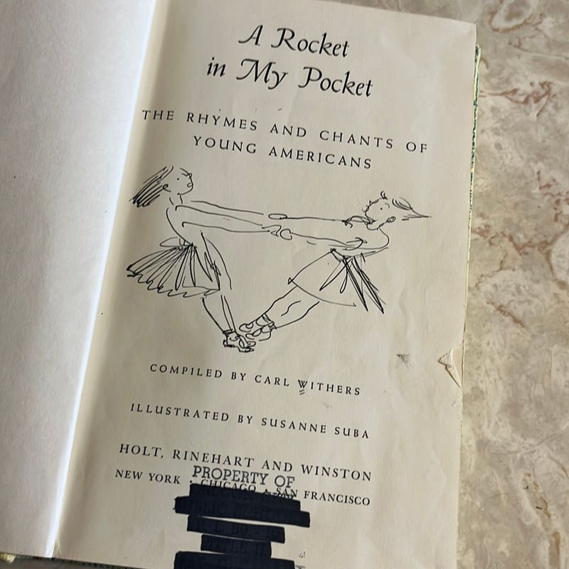 A Rocket in My Pocket: Rhymes and Chants of Young Americans 