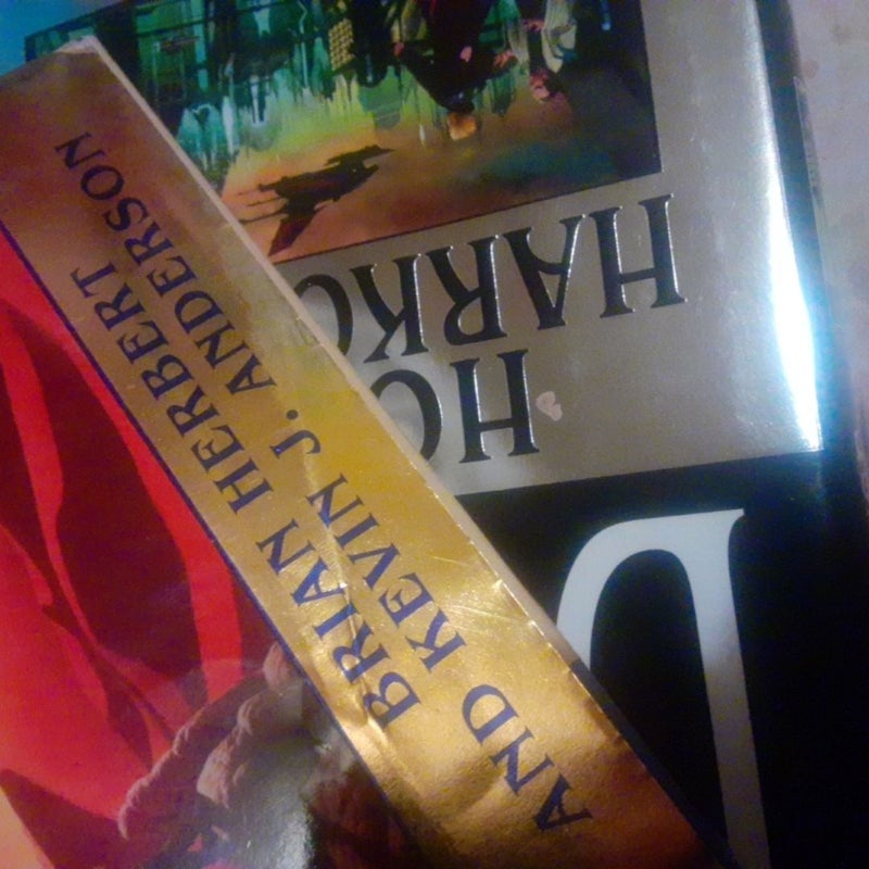 Dune Hardcover Prequel Trilogy 3 Book Lot! House Atreides, House Harkonnen, & House Corrino.
1st editions.

=0

