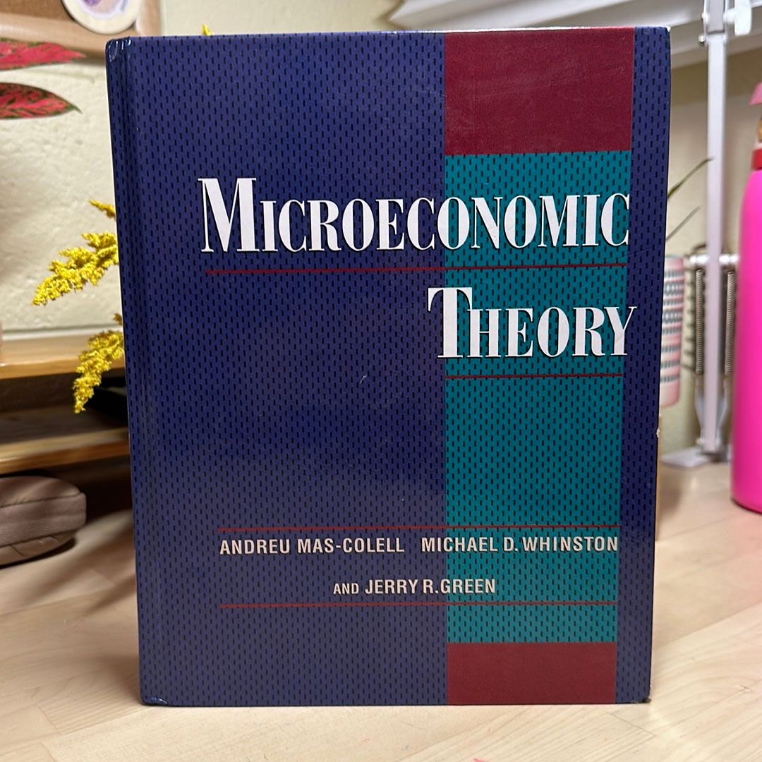 Microeconomic Theory By Andreu Mas-Colell, Hardcover | Pangobooks