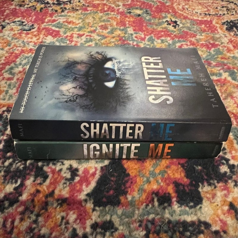 Tahereh Mafi Shatter Me & Ignite Me Lot of 2 Trade PB