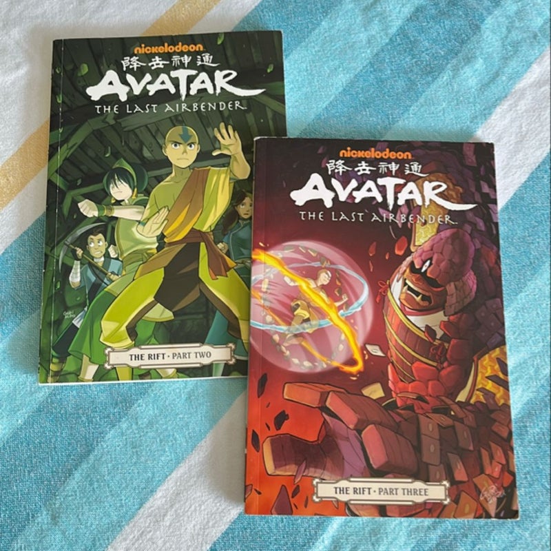 Set of 2: Avatar: the Last Airbender - the Rift Part 2 and the Rift part 3