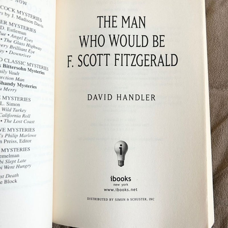 The Man Who Would Be F. Scott Fitzgerald 10332