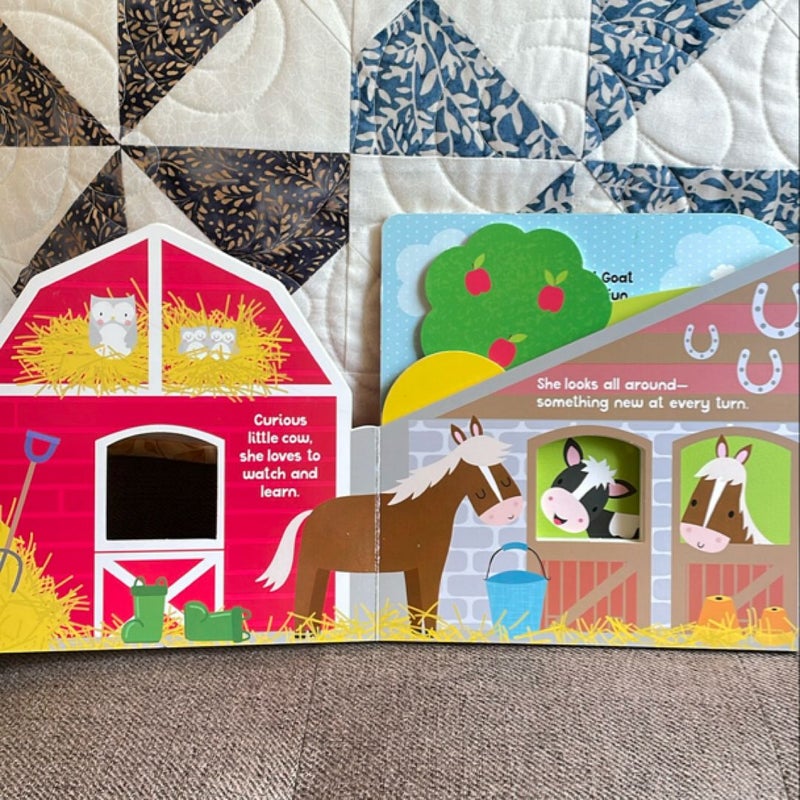 Curious Cow Layered Board Book