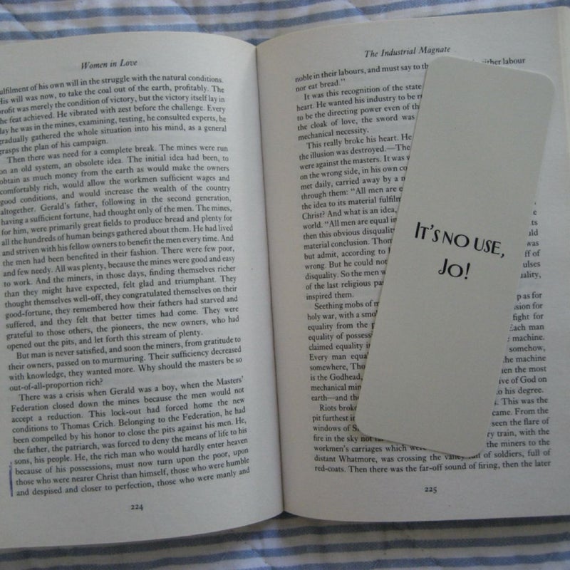 Little Women “It’s No Use, Jo!” Bookmark