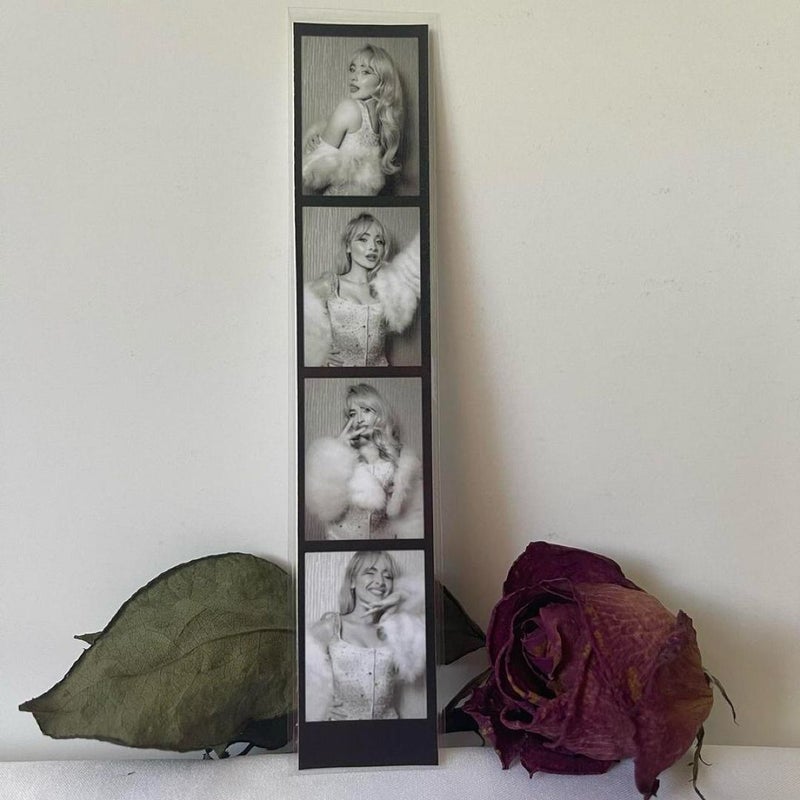 Sabrina Carpenter mini photobooth strip bookmark