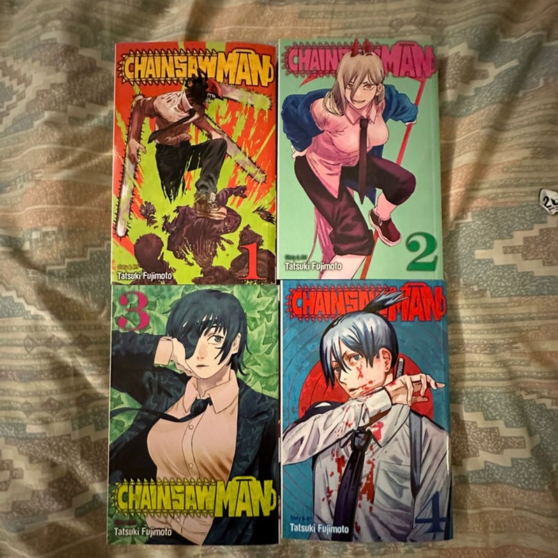 Chainsaw Man manga volumes 1-4