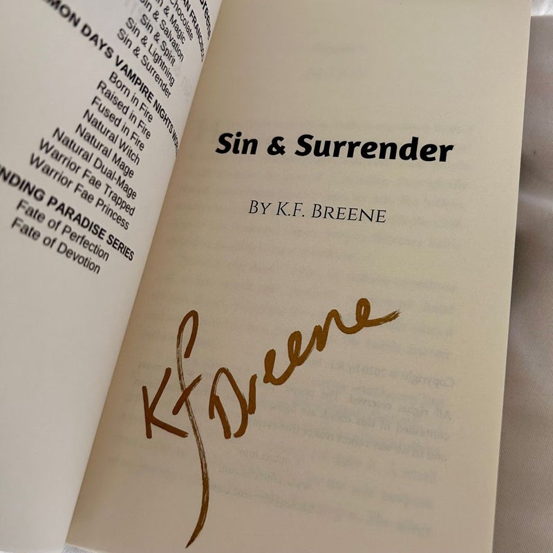 (ALL HAND SIGNED) Demigods of San Francisco Series (Sin & Chocolate; Sin & Magic; Sin & Salvation; Sin & Spirit; Sin & Lightning; Sin & Surrender)