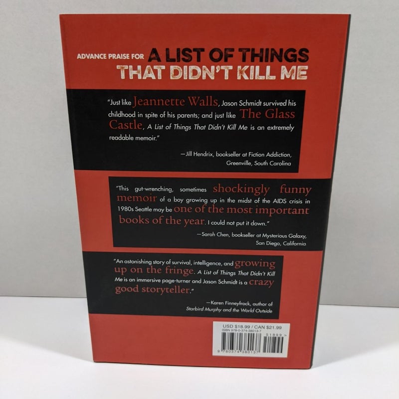 A List of Things That Didn't Kill Me