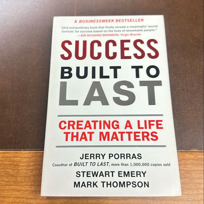 Success Built to Last