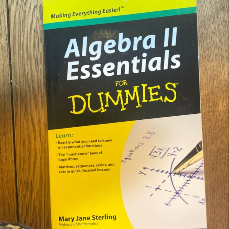 Algebra II Essentials for Dummies