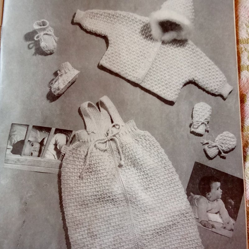Childrens' Classic Manual Knitting & Crochet Vintage Pattern