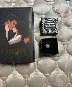 Bookish box special edition of Court by Tracy Wolf missprint edition