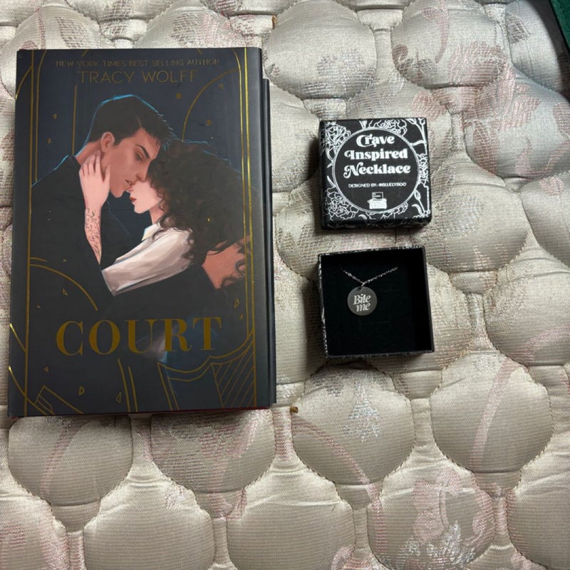 Bookish box special edition of Court by Tracy Wolf missprint edition