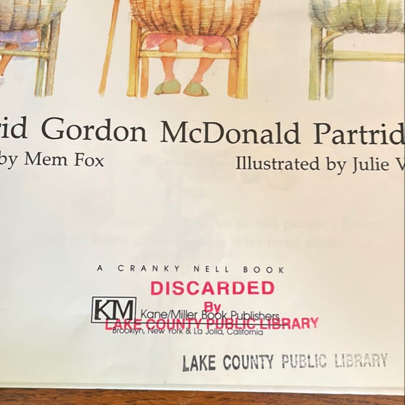 Wilfrid Gordon McDonald Partridge