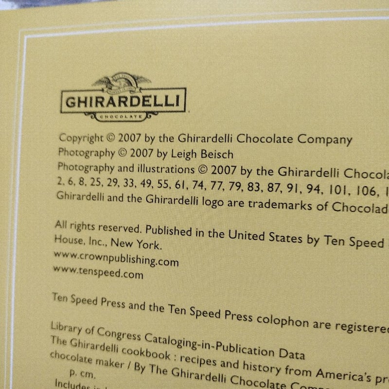 The Ghirardelli Chocolate Cookbook