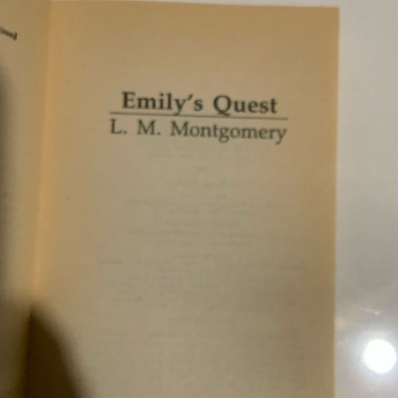 Emily’s Quest by L M Montgomery 