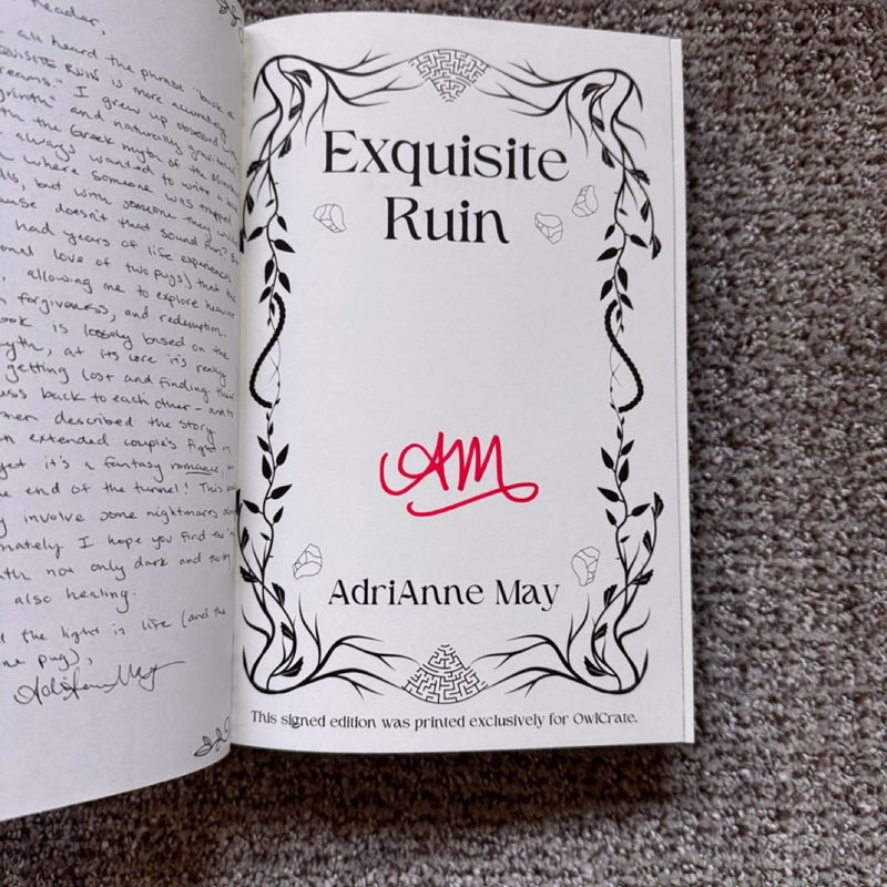 Exquisite Ruin Owlcrate Edition 