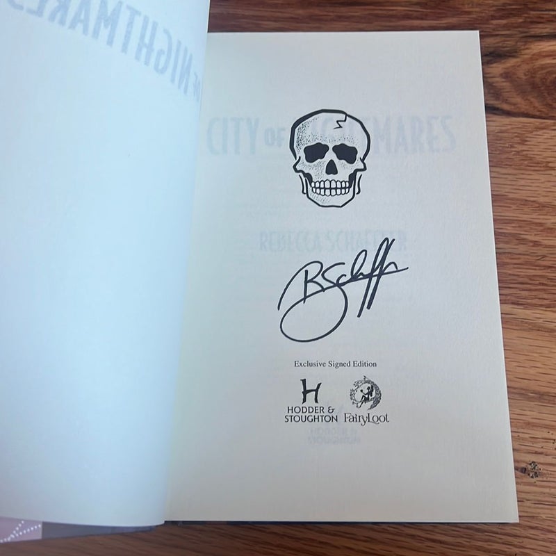 City of Nightmares FAIRYLOOT EXCLUSIVE signed edition