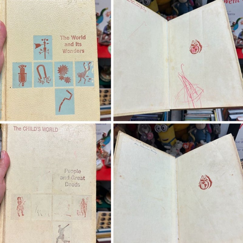 VINTAGE, "THE CHILD'S WORLD", 7 BOOKS PRINTED IN 1962