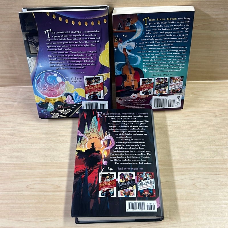 The Magic Misfits 2-4 2 Hardcover 1 Paperback Bundle