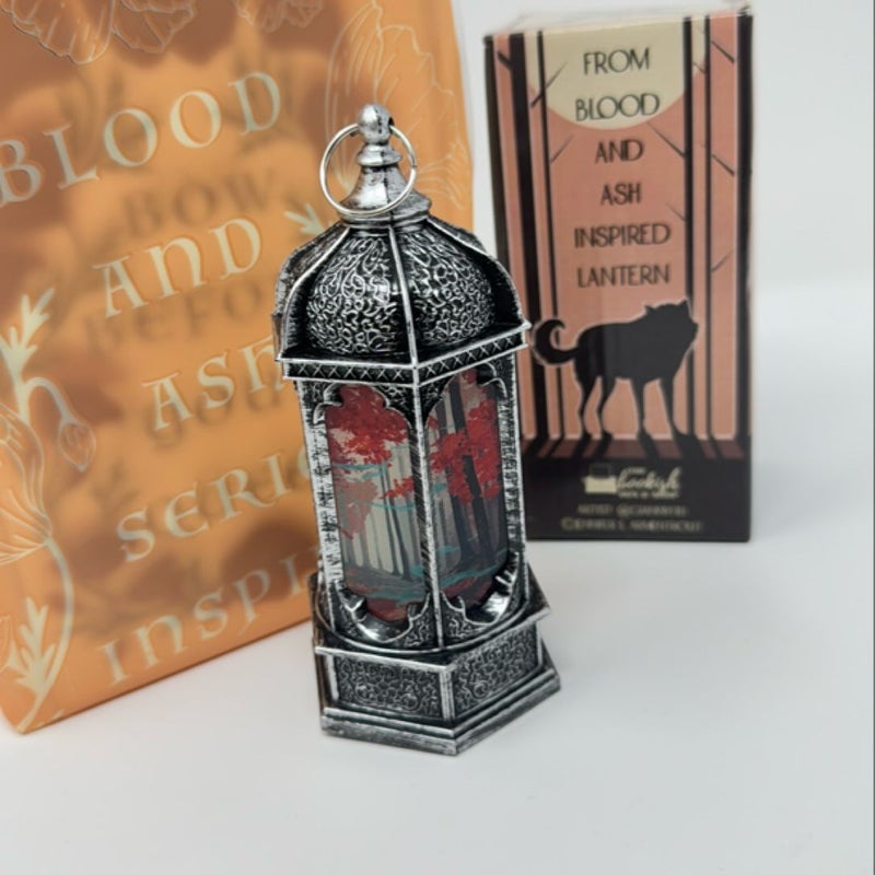 From blood and ash bundle bookends & lantern