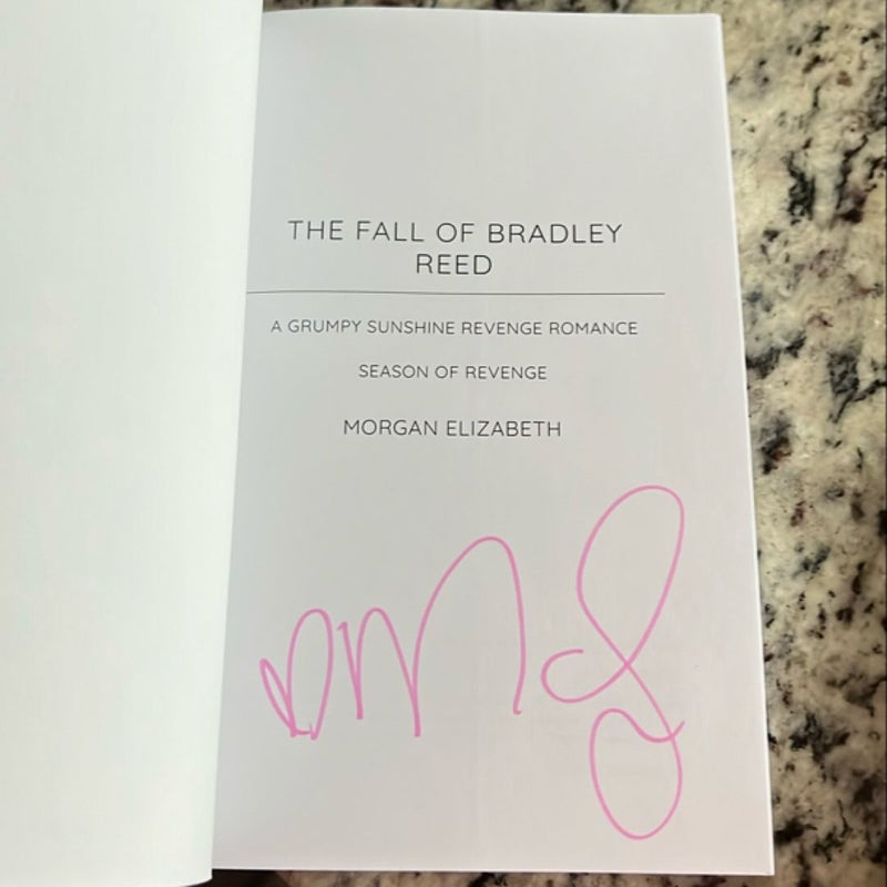 The Fall of Bradley Reed SIGNED special edition 