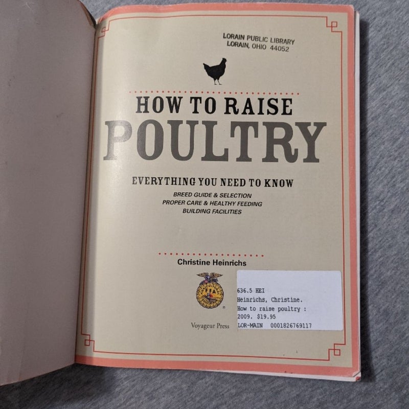 How to Raise Poultry