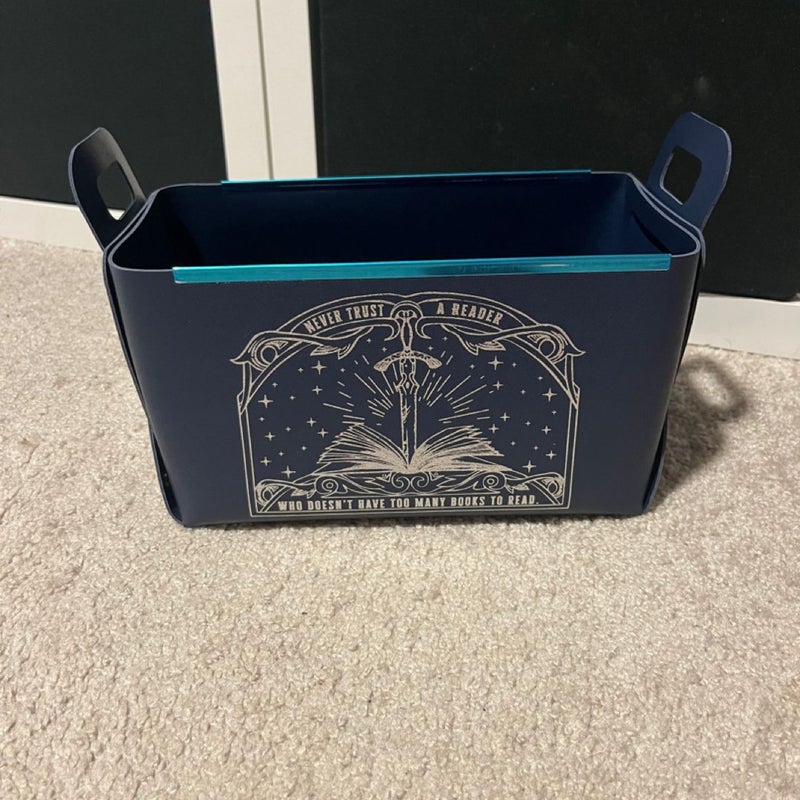 Bookshops and Bonedust book and storage bin from Bookish Box