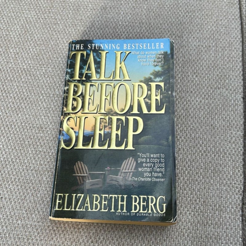 Talk Before Sleep