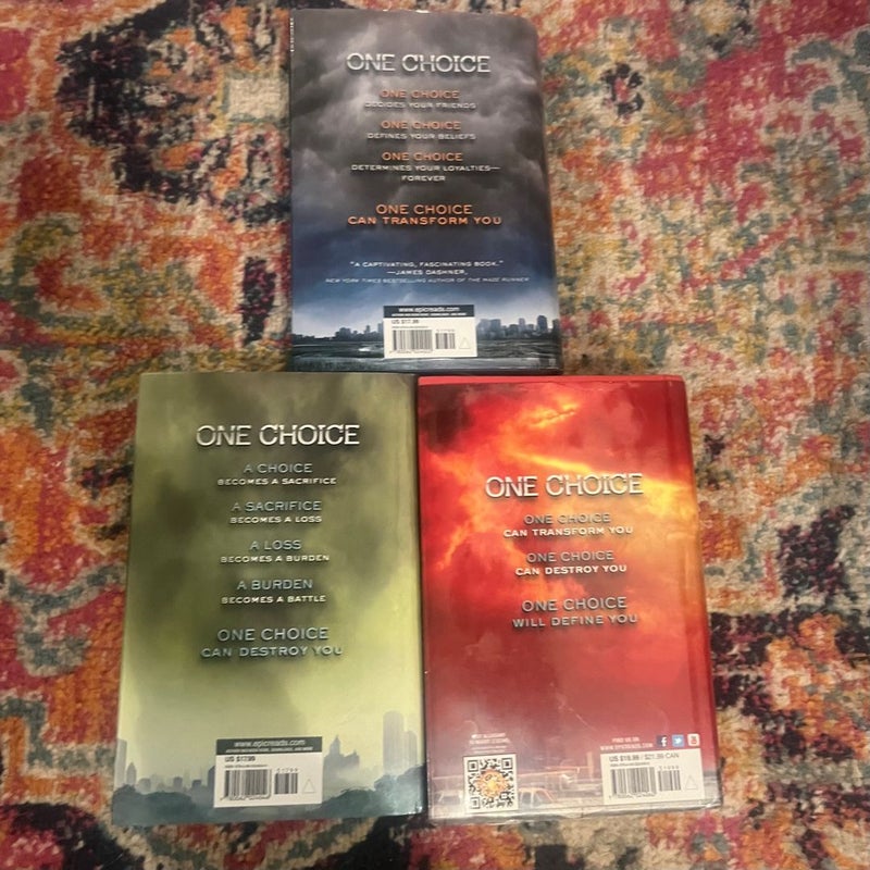 Divergent Insurgent Allegiant Series Lot/ 3 Hardback Books Veronica Roth 1st Ed