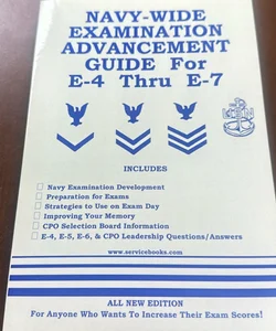 Navy-wide examination advancement guide for E-4 Thru E-7