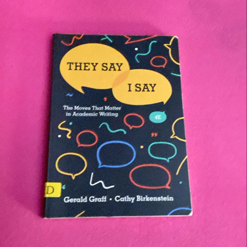 They Say / I Say