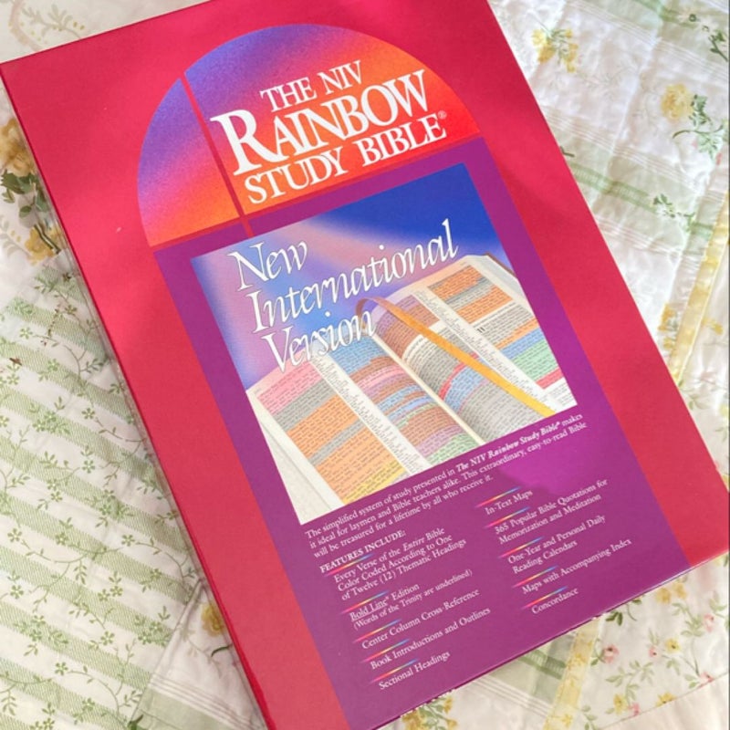 NIV Rainbow Study Bible, Jacketed Hardcover