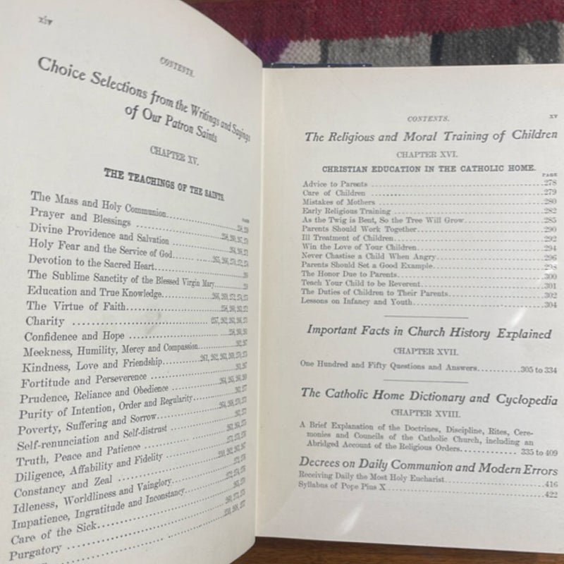 The Manual of the Holy Catholic Church - Second Part: Light From the Altar (1906, signed by Archbishop of Chicago, James Edward) 