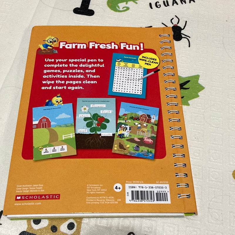 On the Farm Wipe-Clean Activity Book