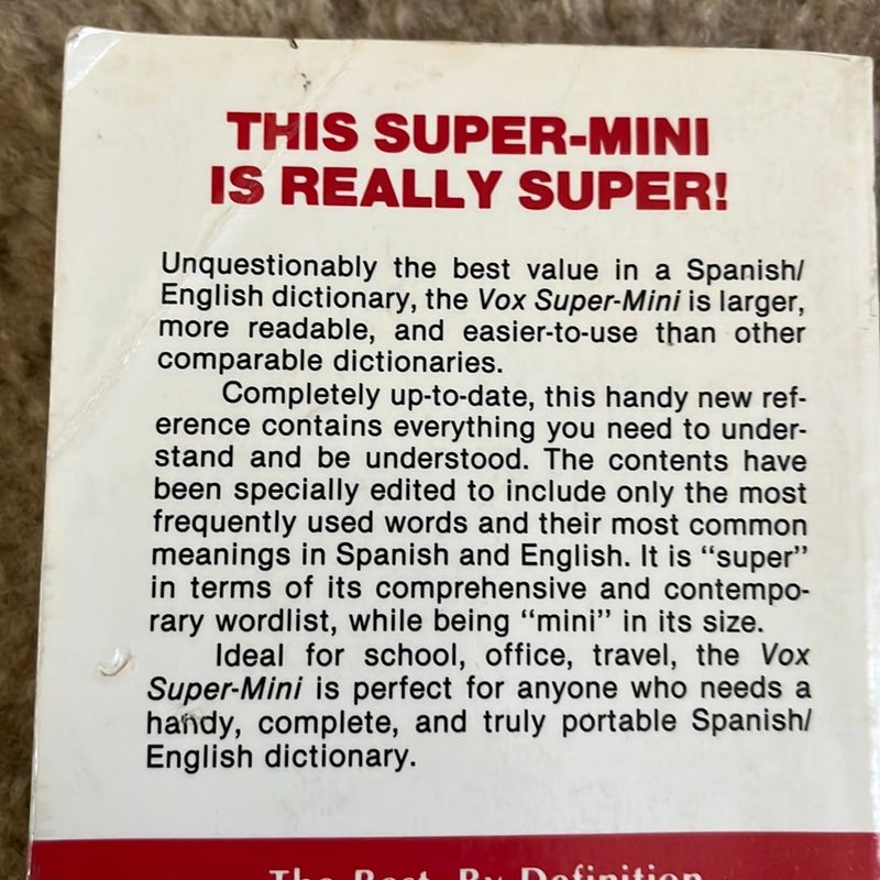 Vox Super-Mini Spanish and English Dictionary