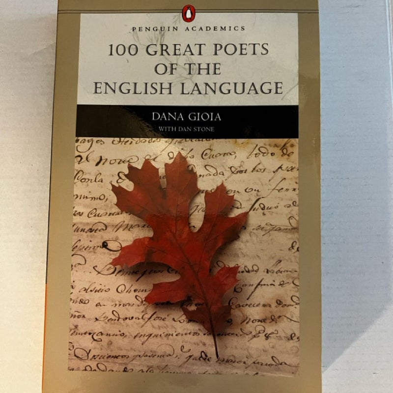 100 Great Poets of the English Language