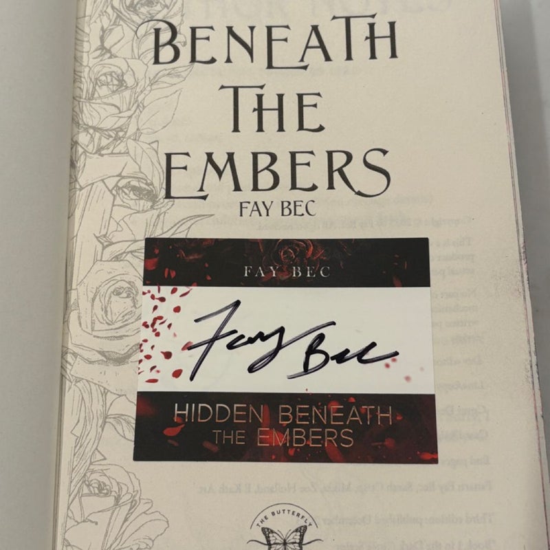 Hidden Beneath The Embers *butterfly bookclub exclusive*