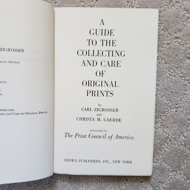 A Guide to the Collecting and Care of Original Prints (7th Printing, 1971)