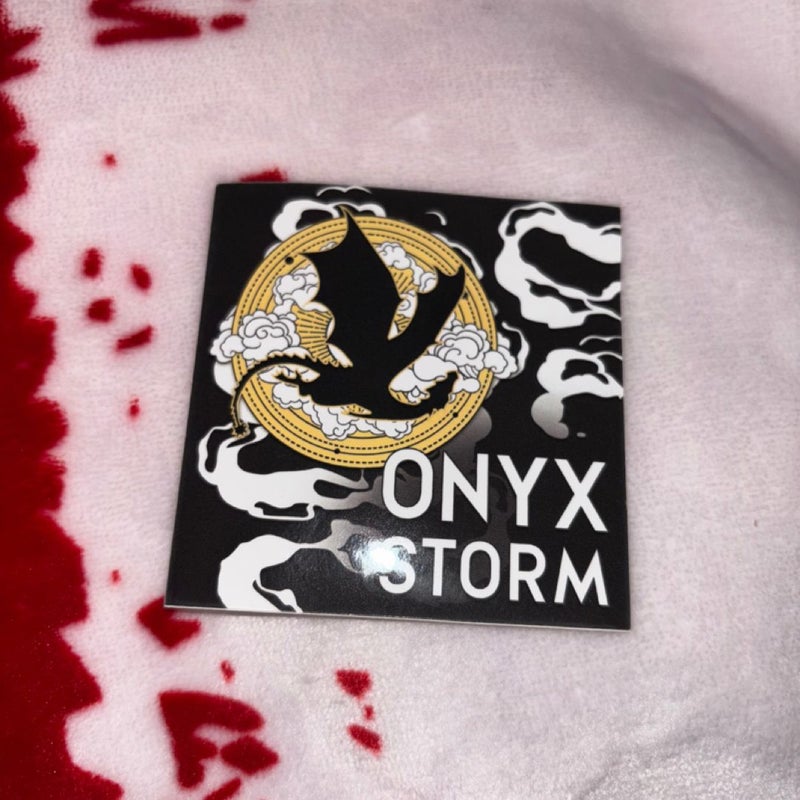 Onyx Storm Release Party Bookmark and Pin