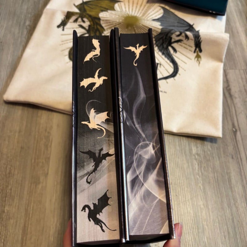 Target & Deluxe Onyx Storm, Fairyloot and BOTM, hat and tote