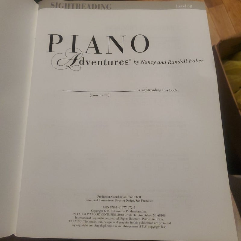 Piano Adventures - Sightreading Book - Level 3B