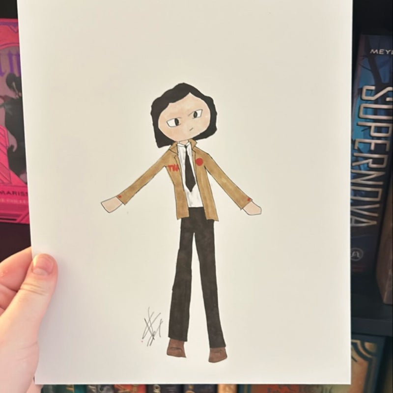 Hand drawn Loki print