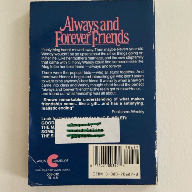 Always and Forever Friends
