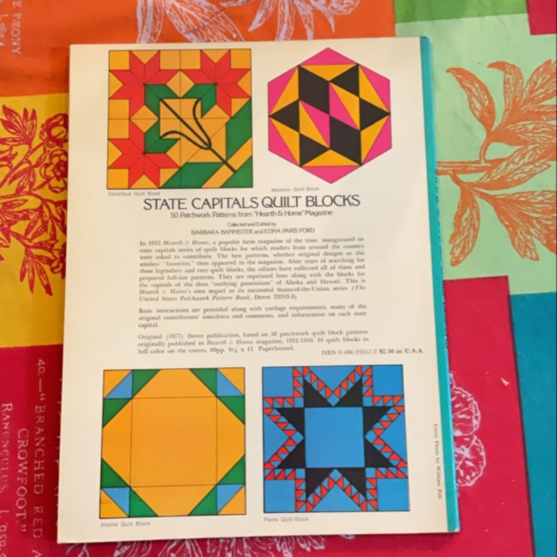 State Capitals Quilt Blocks