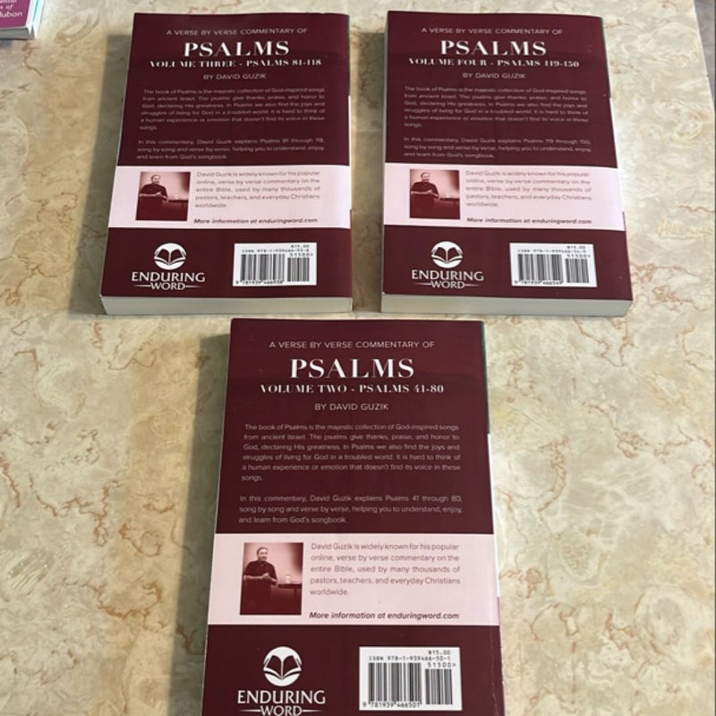 Psalms commentary bundle of 3