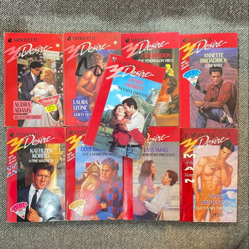 Silhouette Desire//30 Vintage 80s & 90s contemporary romances