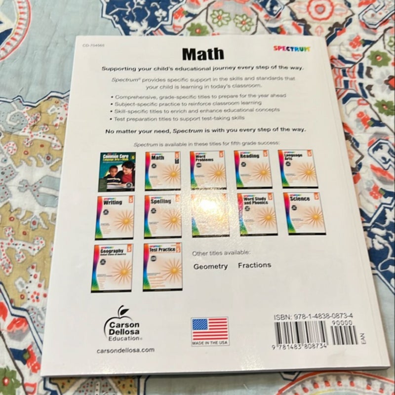 Spectrum Math, Grade 5