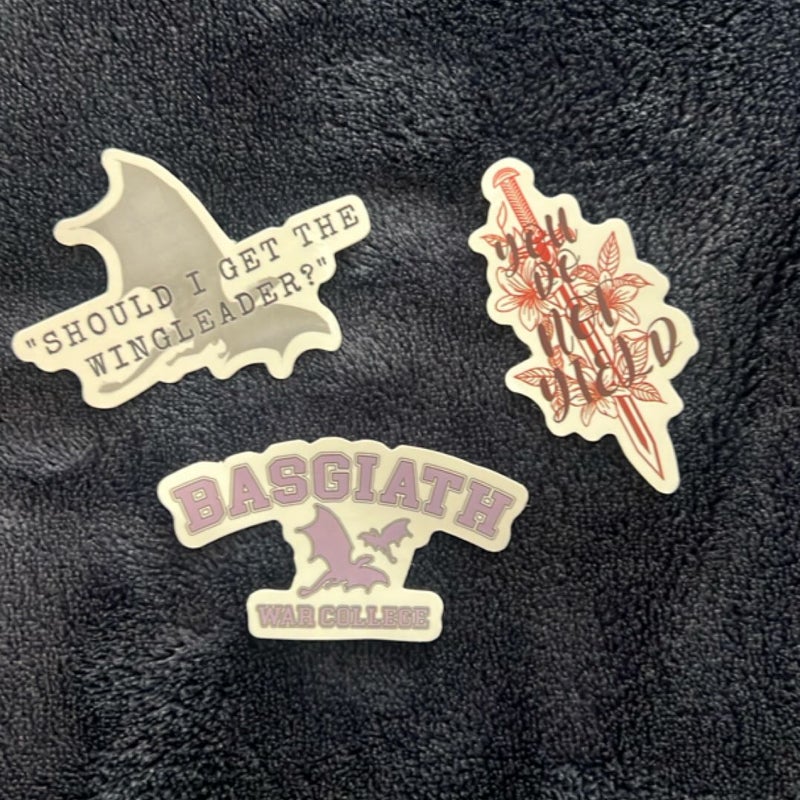 Fourth Wing sticker pack 2